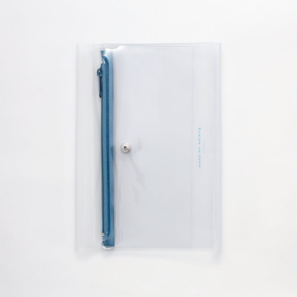 isshoni. Pen Case + NoteBook Cover CLEAR  PVC A5-2