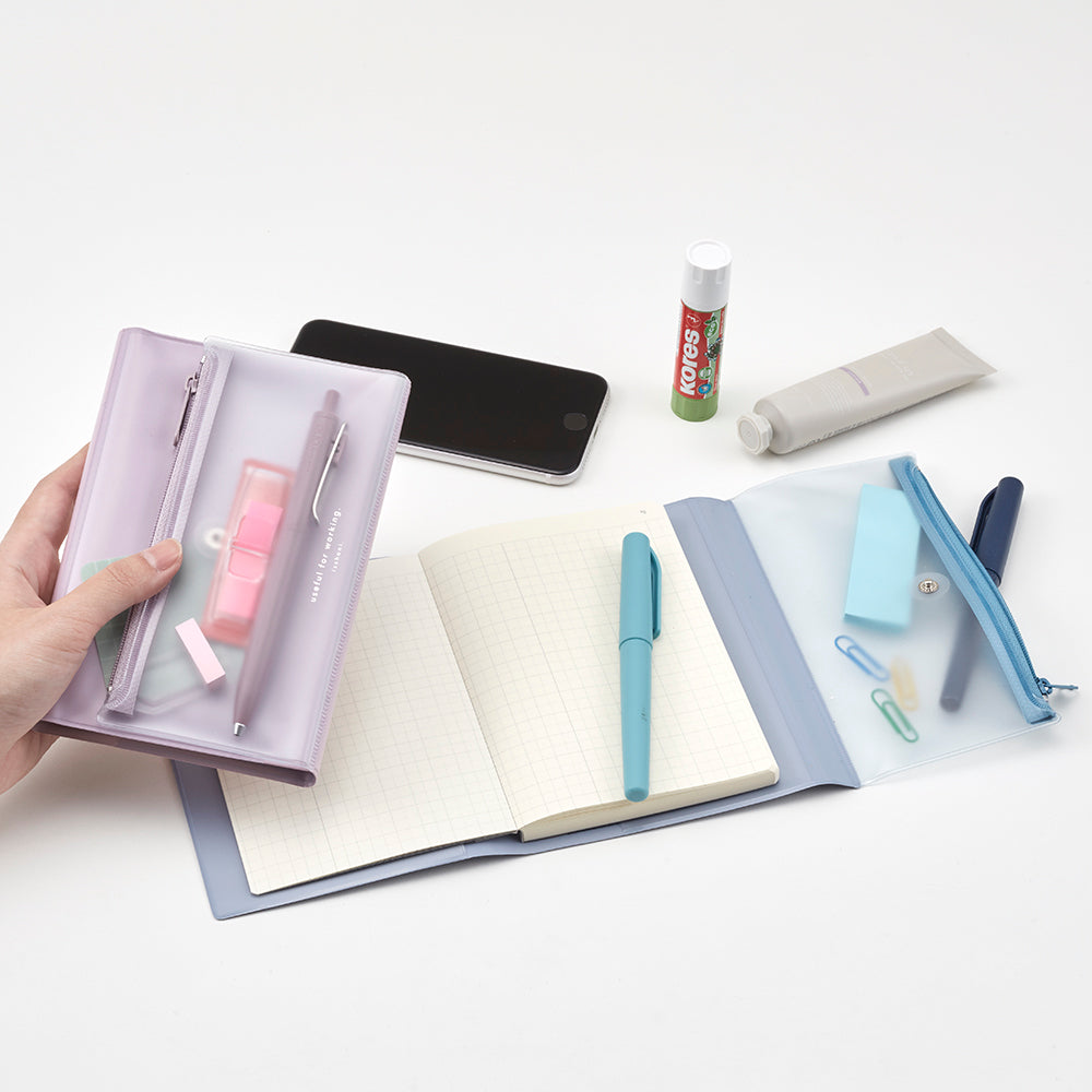 isshoni. Pen Case + NoteBook Cover PVC A6