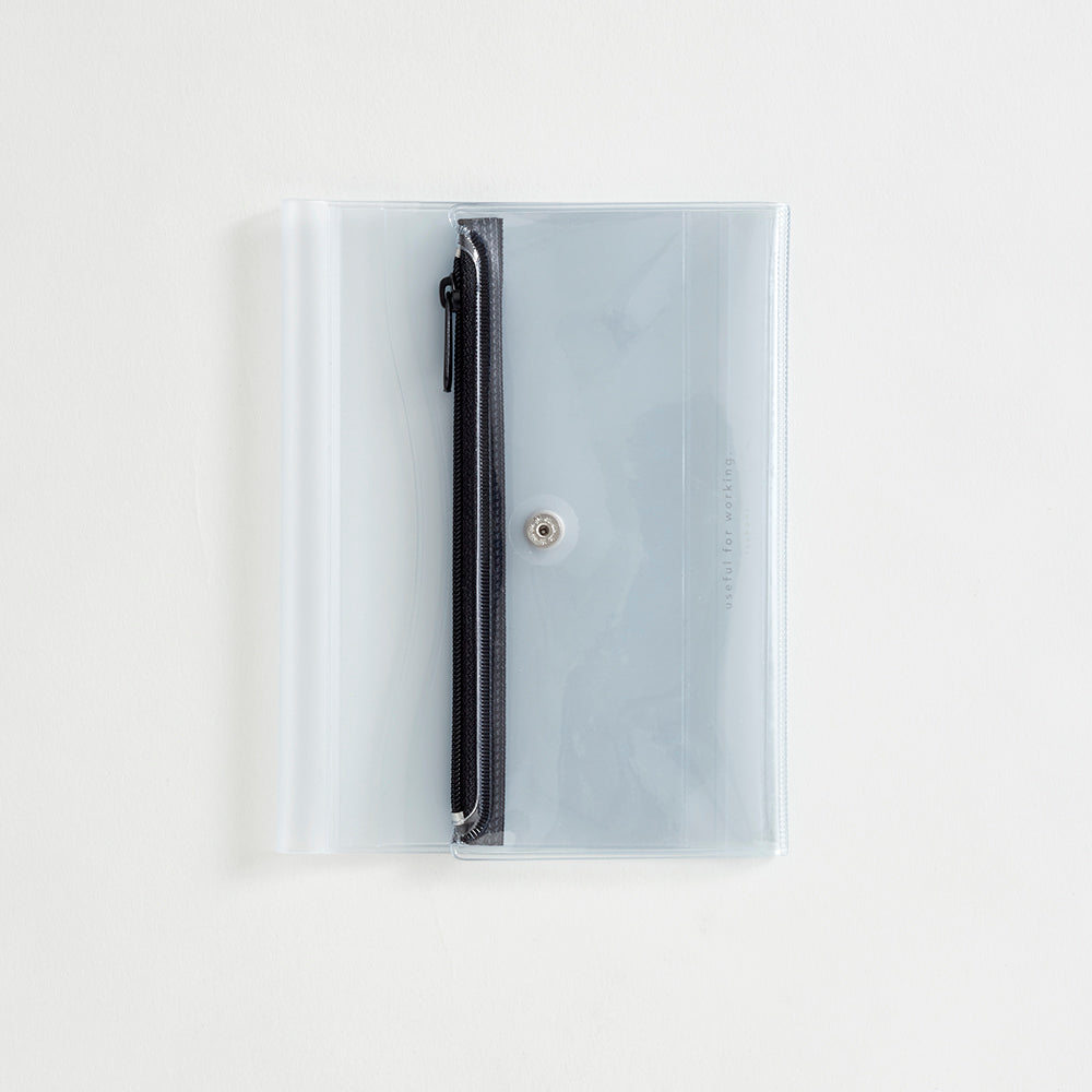 isshoni. Pen Case + NoteBook Cover CLEAR PVC A6