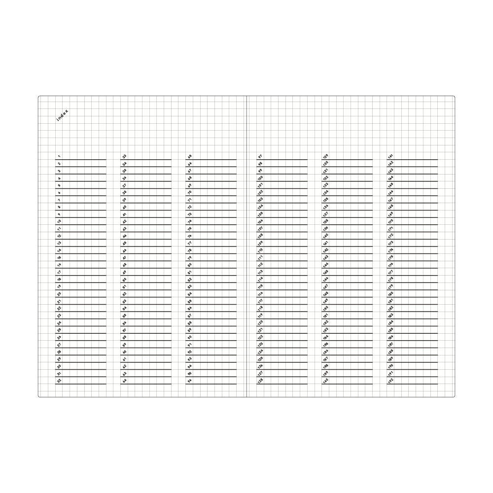isshoni. NoteBook Number A5 Grid — Limited Colors-5