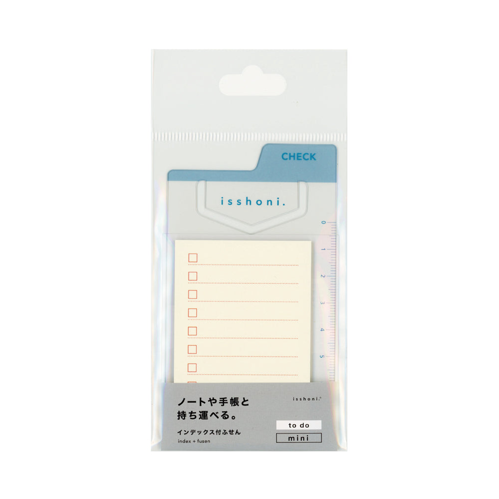 isshoni. Index Sticky Notes Mini To-Do Blue-1