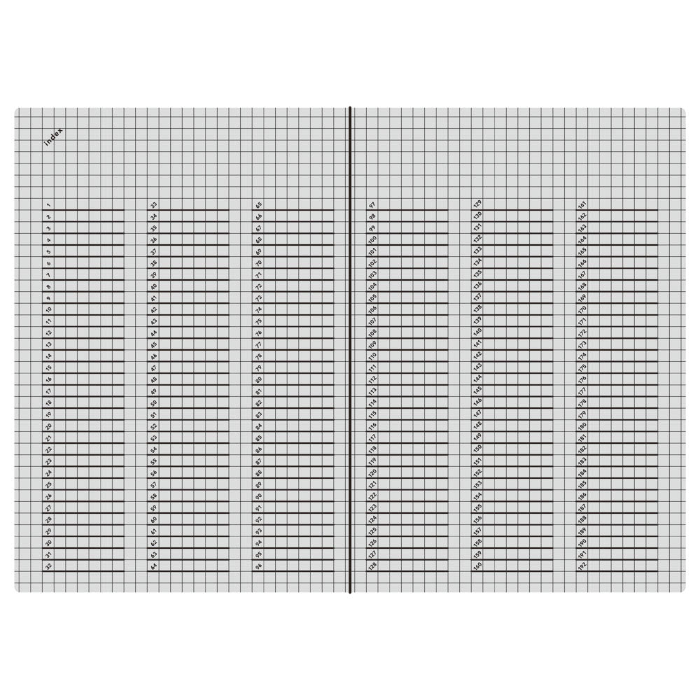 isshoni. NoteBook Number A5 Grid-4