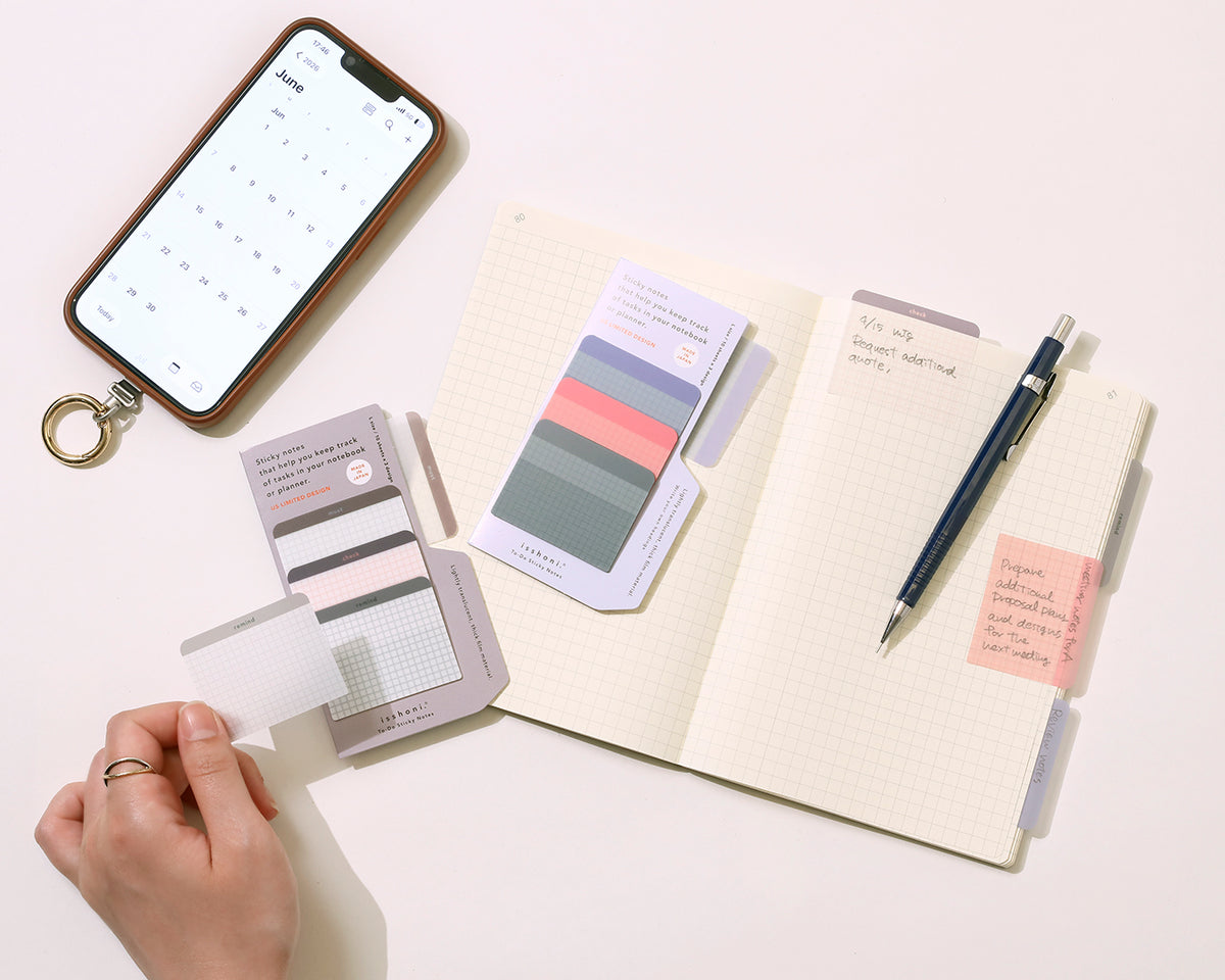 <USA LIMITED EDITION> isshoni. To-Do Sticky Notes L USL FREE-3